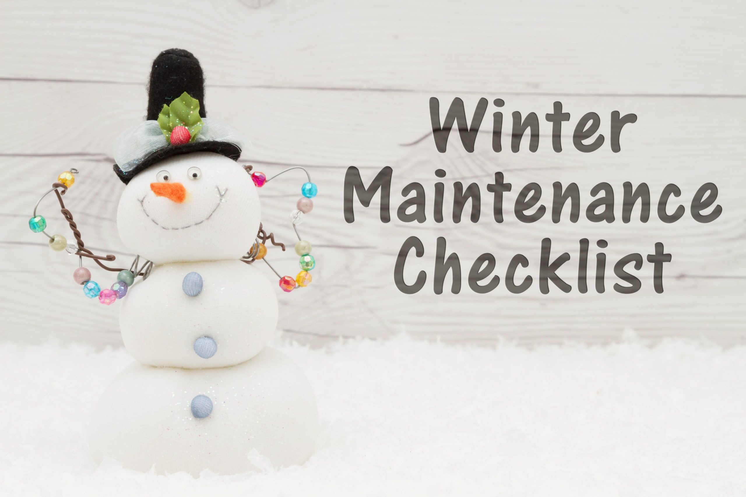 winter maintenance checklist